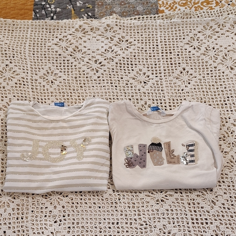 Mayoral Bundle Lot Tops Girls Size 5 & 6 Joy & Wild